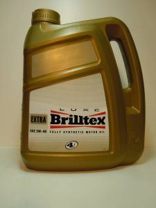 Синтетическое моторное масло LUXE BRILLTEX Extra 5W-40, 4 литра