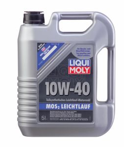 Полусинтетическое моторное масло LIQUI MOLY Leichtlauf MoS2 10W-40, 5литра