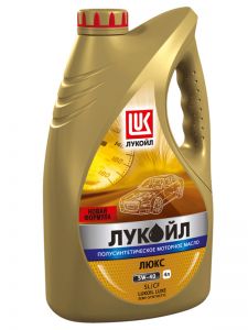 Полусинтетическое моторное масло Лукойл Люкс API SL/CF 5W-40, 4литра