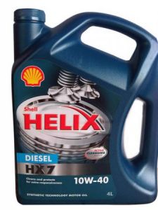 Полусинтетическое моторное масло Shell Helix Diesel HX7 10W-40 4литра