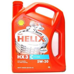 Минеральное моторное масло SHELL Helix HX3 C 5W-30  4литра