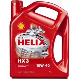 Минеральное моторное масло SHELL Helix HX3 10W-40  4литра