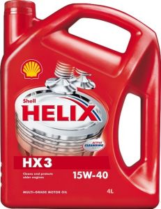 Минеральное моторное масло SHELL Helix HX3 15W-40  4литра