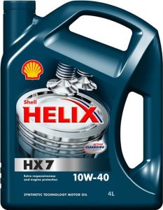 Полусинтетическое моторное масло Shell Helix HX7 10W-40 4литра